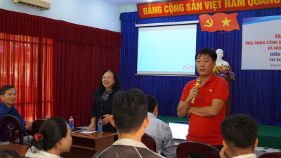 Trao đổi chuyên môn “Ứng dụng công nghệ vi sinh trong sản xuất giống và nuôi thương phẩm ốc hương”