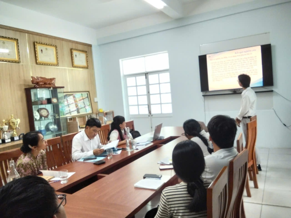 Viện NTTS Trường Đại Học Nha Trang tổ chức bảo vệ luận văn tốt nghiệp cho sinh viên 63.NTTS - CN